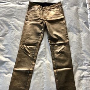Metallic gorgeous skinny jeans!